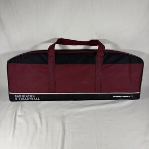 Sportcraft Badminton Volleyball Set 4 Rackets Net Poles Ball Pump Bag